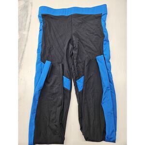 Costume Gallery Stretchy Nylon And Spandex Blue And Black Leggings 29x30